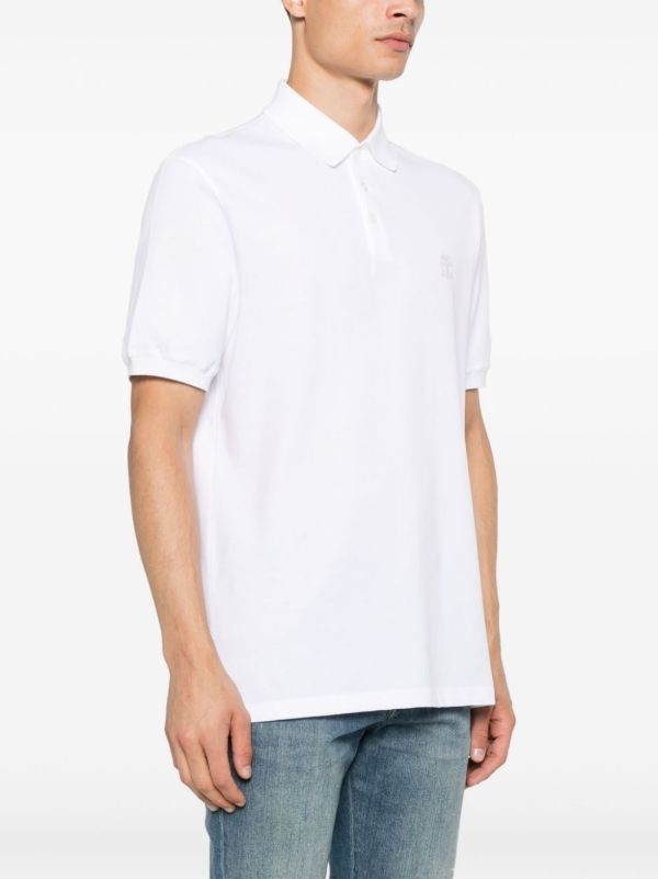 Brunello Cucinelli Cotton Polo Shirt | Browns Polo Shirts