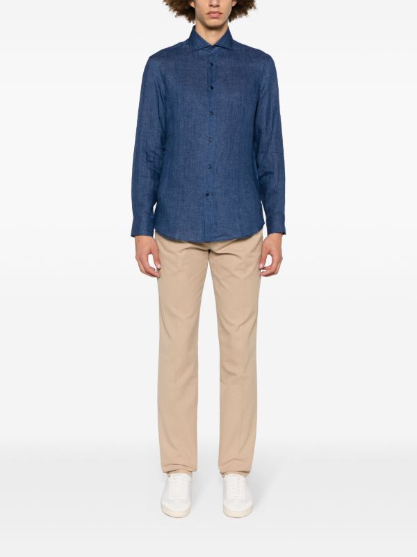Brunello Cucinelli Neutral Straight-Leg Chino Trousers | Browns Chinos