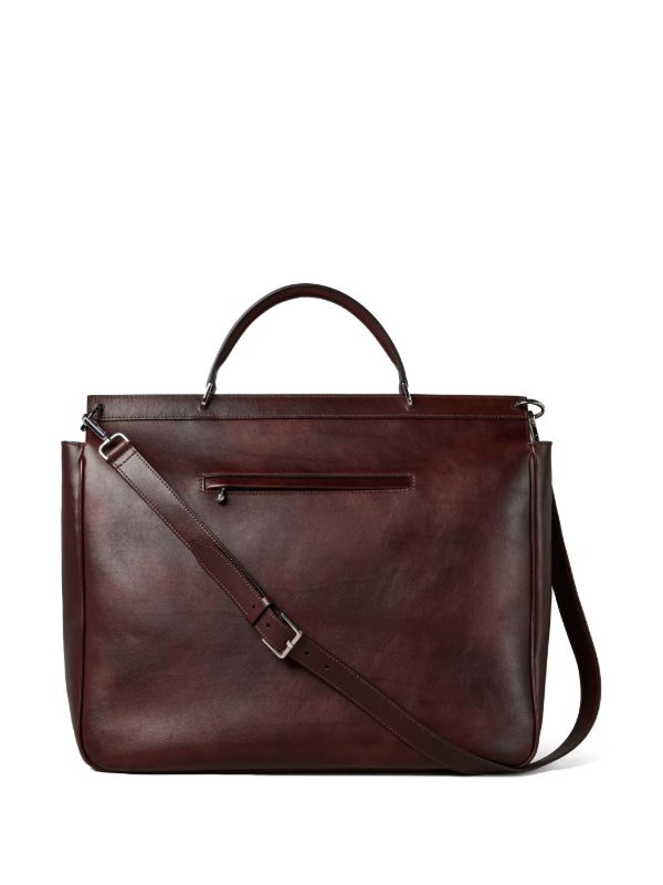 Brunello Cucinelli Purple Leather Tote Bag | Browns Tote Bags