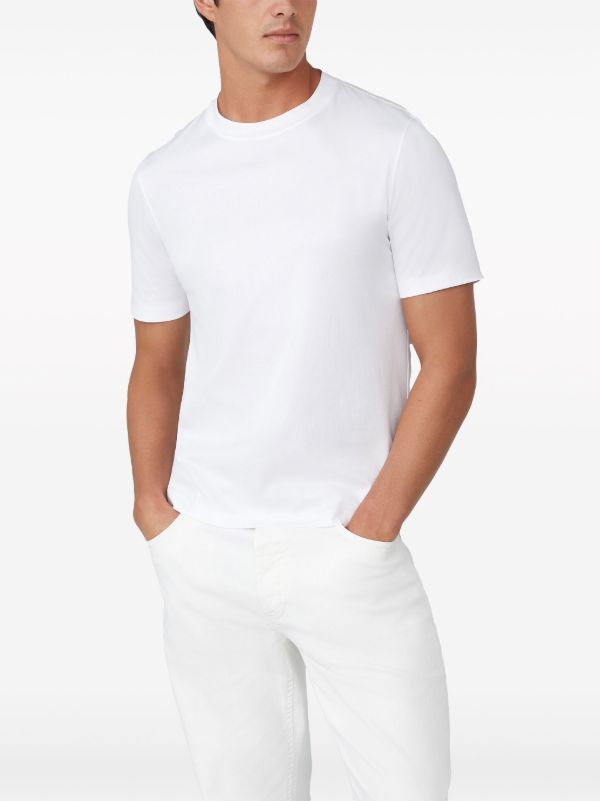 Brunello Cucinelli White Crew-Neck Cotton T-Shirt | Browns T-Shirts