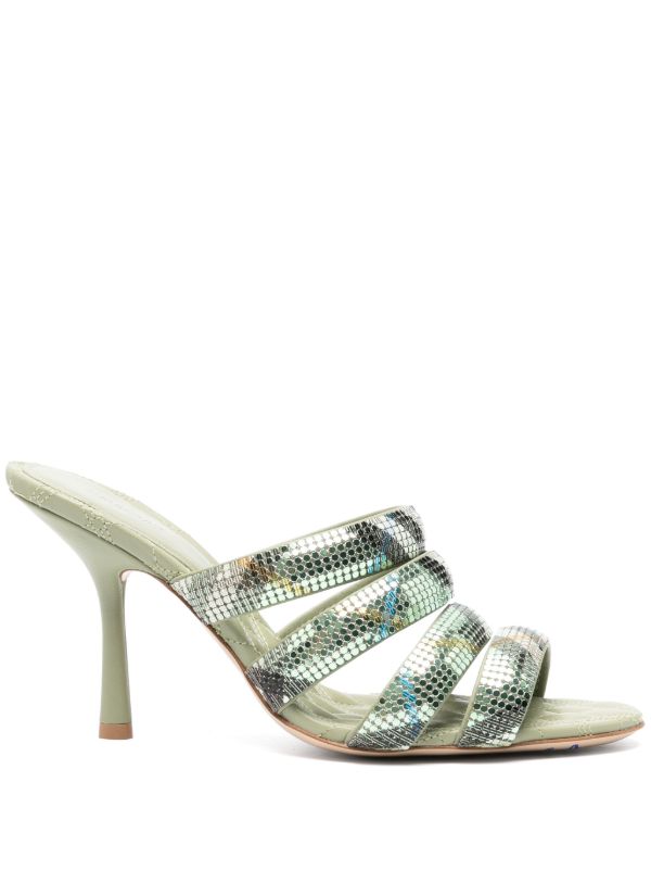 Burberry 100mm check mesh mules | Browns Mules