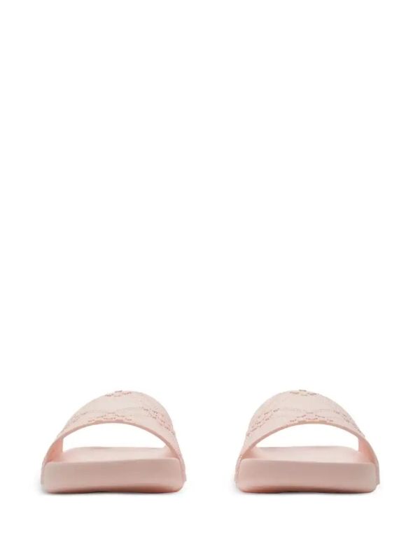 Burberry Check-Embossed Slides | Browns Flip Flops & Slides