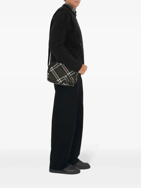 Burberry Checked Messenger Bag | Browns Messenger Bags