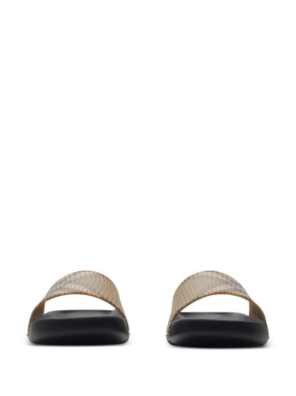 Burberry Checked Slides | Browns Flip Flops & Slides