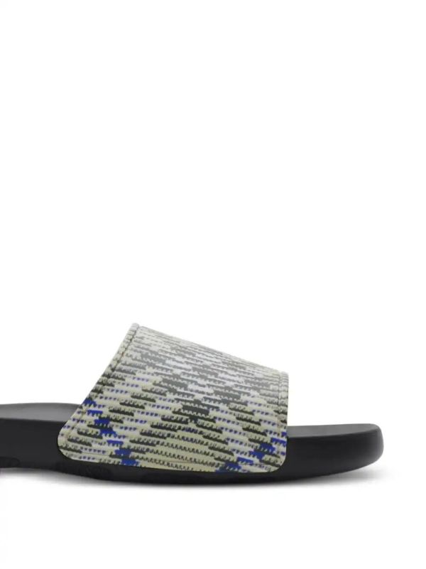 Burberry Checked Slides | Browns Flip-Flops & Slides