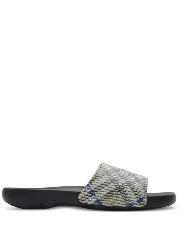 Burberry Checked Slides | Browns Flip-Flops & Slides