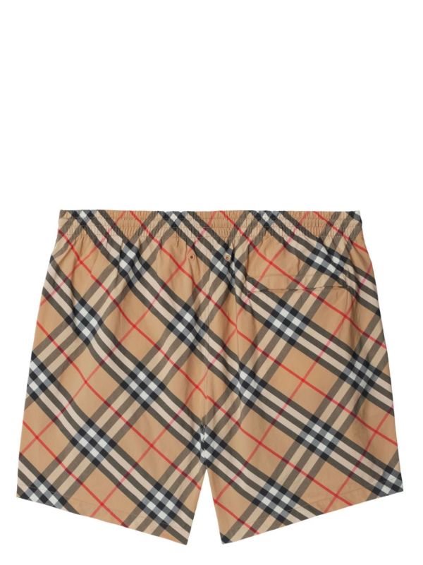 Burberry Checkered Swim Shorts | Browns Swim & Board Shorts