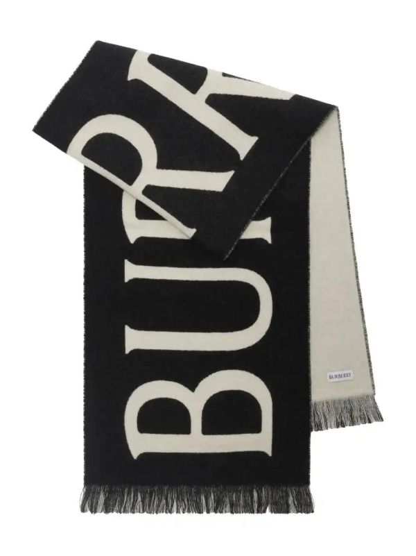 Burberry logo-jacquard wool scarf | Browns Scarves Burberry logo-jacquard wool scarf | Browns Scarves