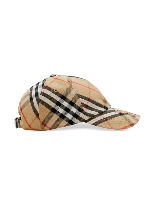 Burberry Neutral Nova Check Baseball Cap | Browns Hats