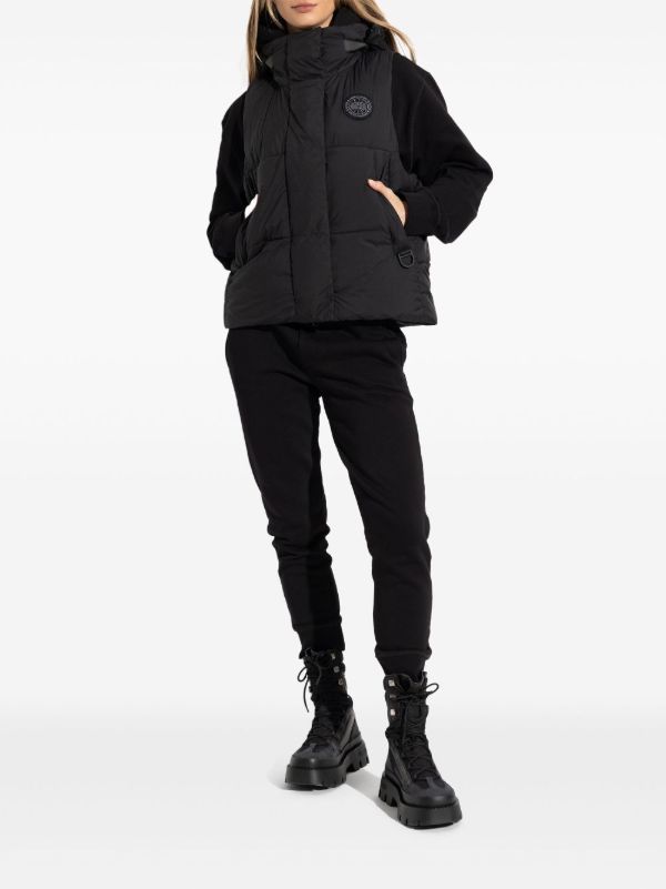 Canada Goose Black Padded Gilet | Browns Waistcoats & Gilets