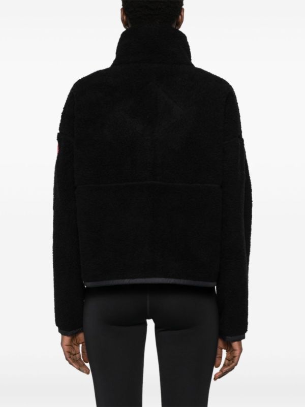 Canada Goose Black Simcoe Fleece Jacket | Browns Varsity Jackets