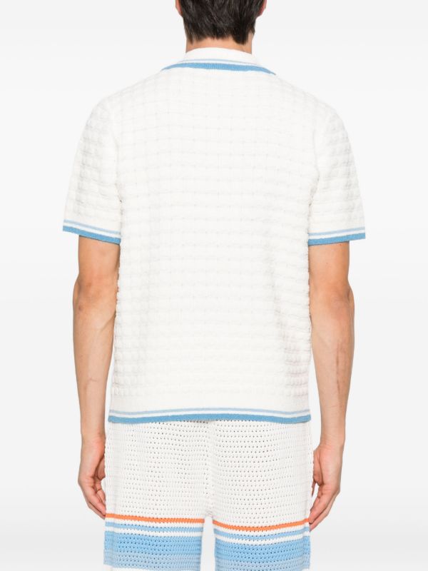 Casablanca Cotton Bouclé Polo Shirt | Browns Polo Shirts