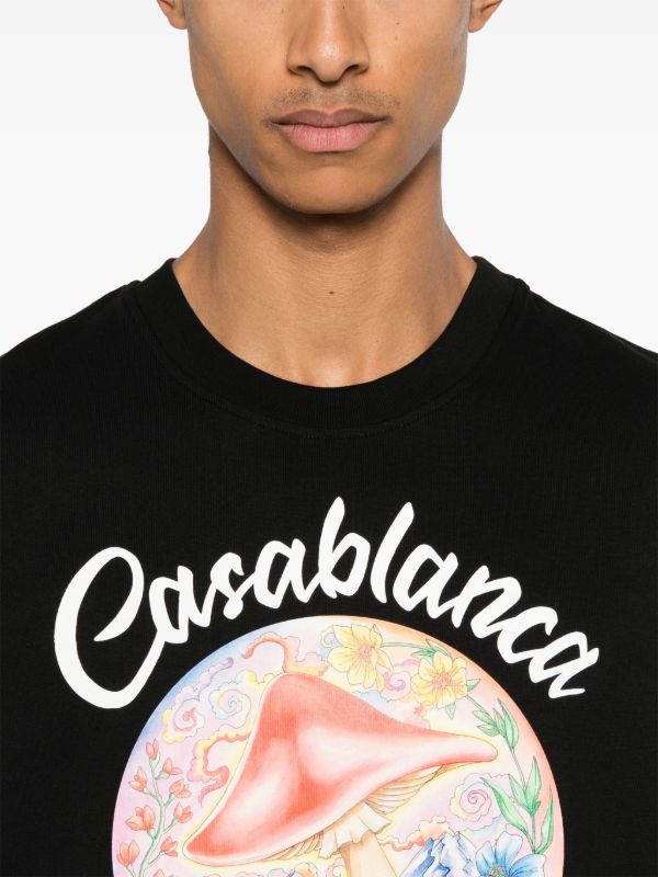 Casablanca Mushroom Emblem T-shirt | Browns T-Shirts