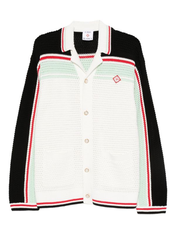 Casablanca stripe-detail cardigan | Browns Cardigans
