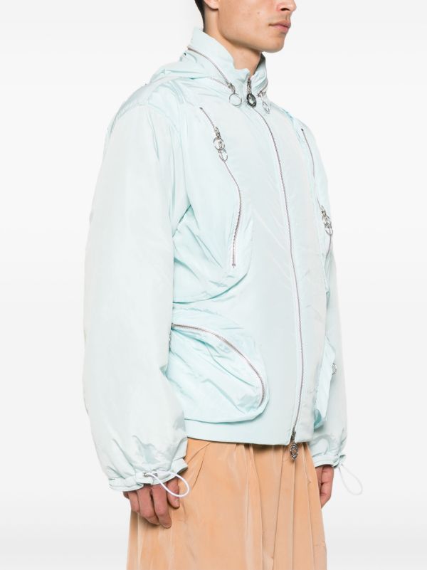 Charlie Constantinou Blue Multi-Pocket Bomber Jacket