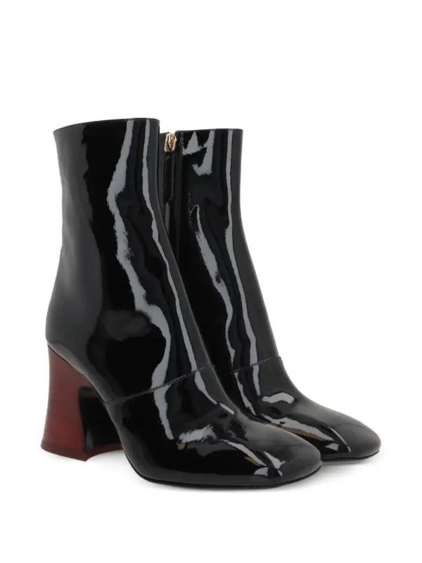 Chloé 80mm Leather Block-heel Boots | Browns Boots