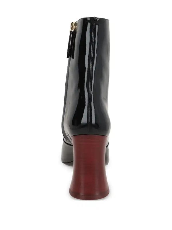 Chloé 80mm Leather Block-heel Boots | Browns Boots