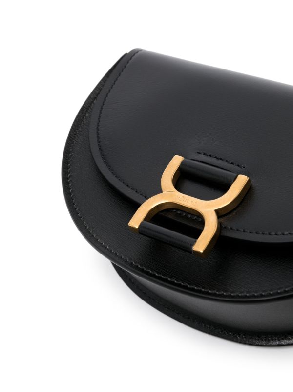 Chloé Black Logo Plaque Shoulder Bag | Browns Shoulder Bags