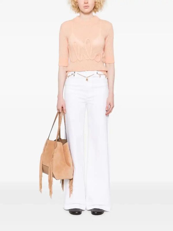 Chloé Logo-embroidered Sweater | Browns Knitted Sweaters
