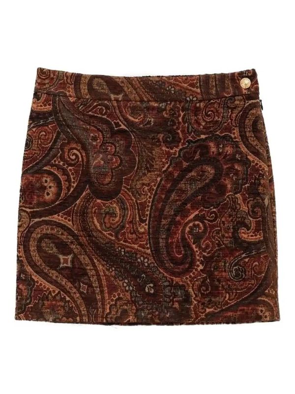 Chloé paisley-print mini skirt | Browns Fitted Skirts