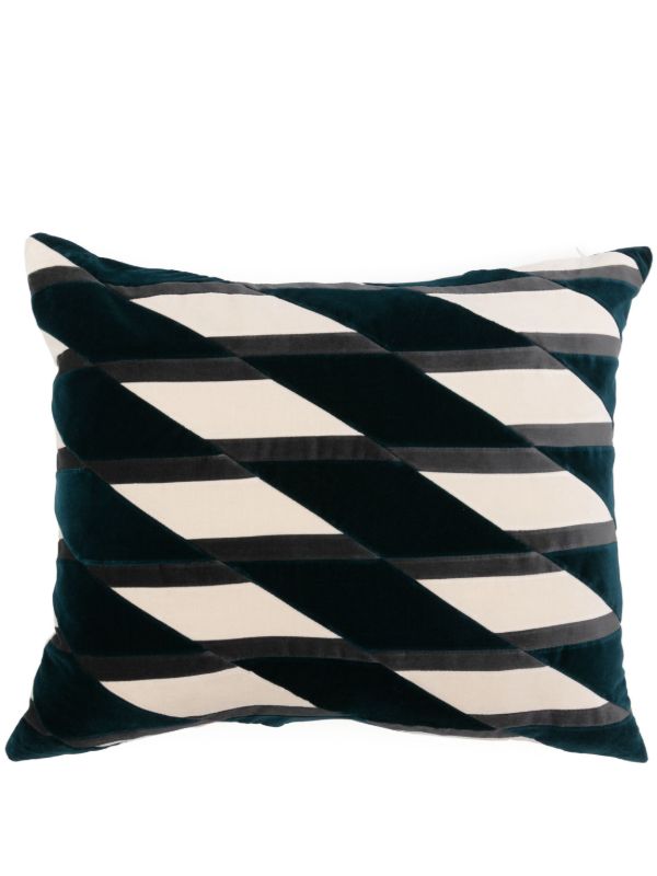 Christina Lundsteen Blue Layla Velvet Cushion | Browns Cushions