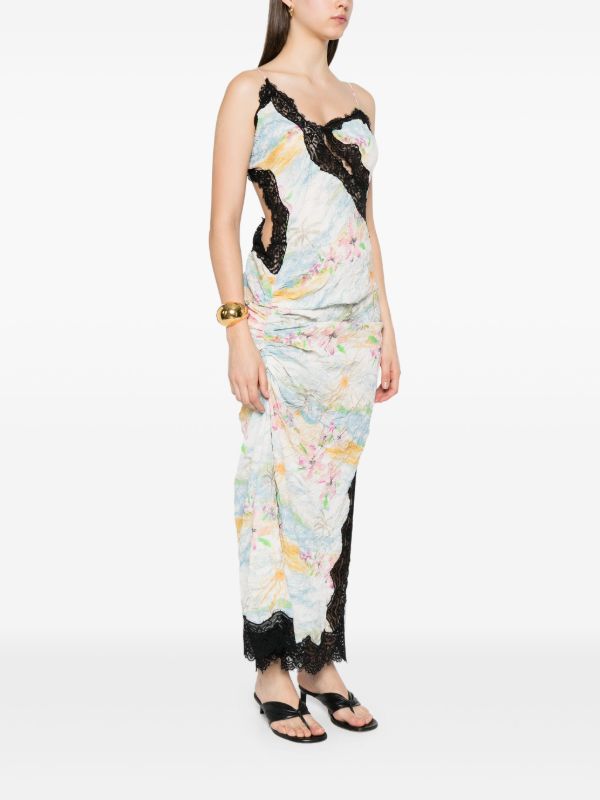 Christopher Esber Crimped Lace Slip Dress | Browns Day Dresses