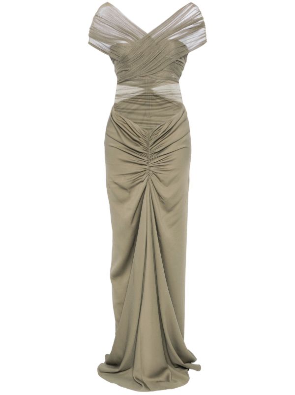 Christopher Esber crossed tulle gown | Browns Evening Dresses