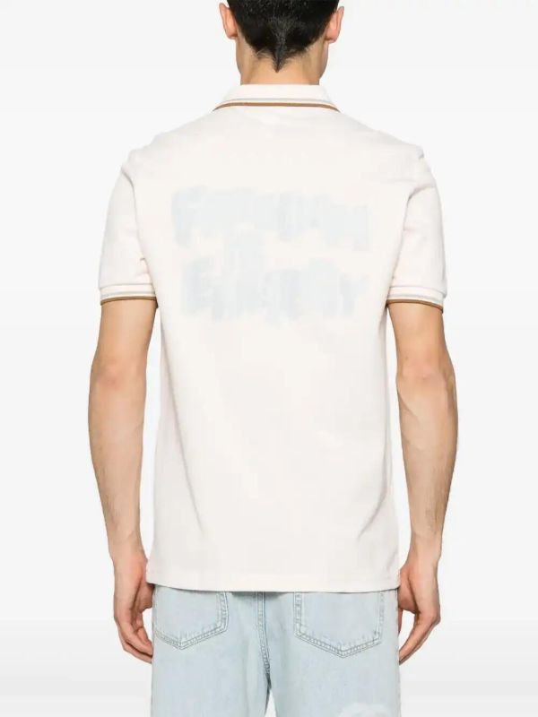Comme Des Garçons Shirt Embroidered-motif Polo Shirt | Browns Polo Shirts