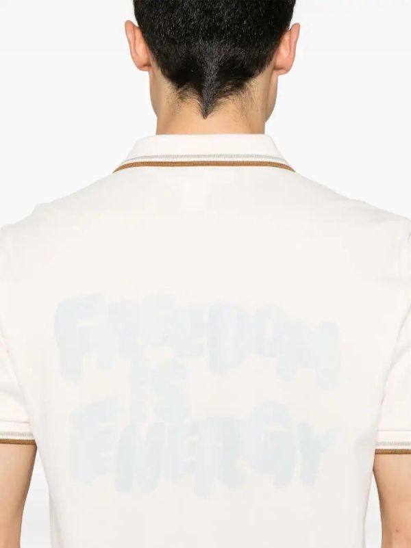 Comme Des Garçons Shirt Embroidered-motif Polo Shirt | Browns Polo Shirts