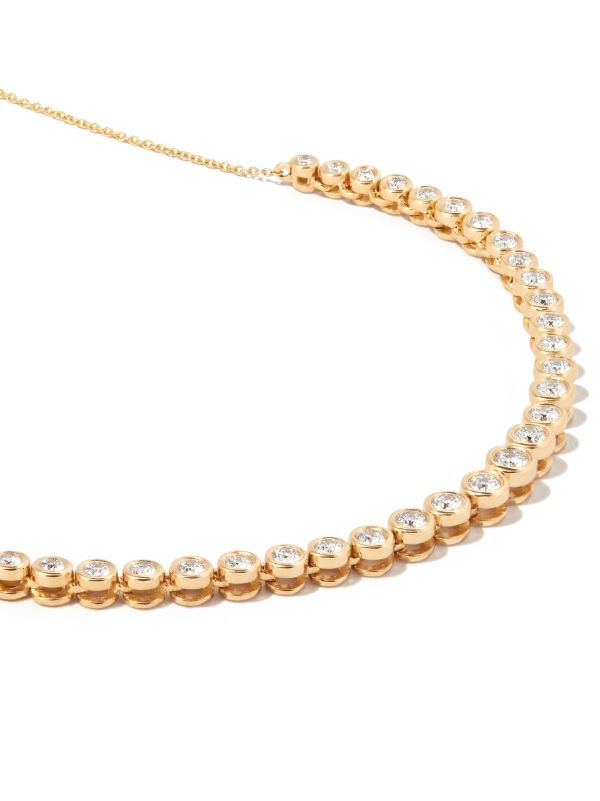 Dana Rebecca Designs 14K Yellow Gold Lulu Jack Bazel Diamon Necklace | Browns Fine Necklaces