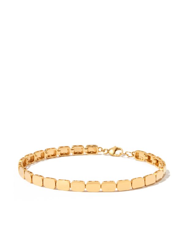 Dana Rebecca Designs 14K yellow gold Sadie Pearl Tag Bracelet | Browns Bracelets