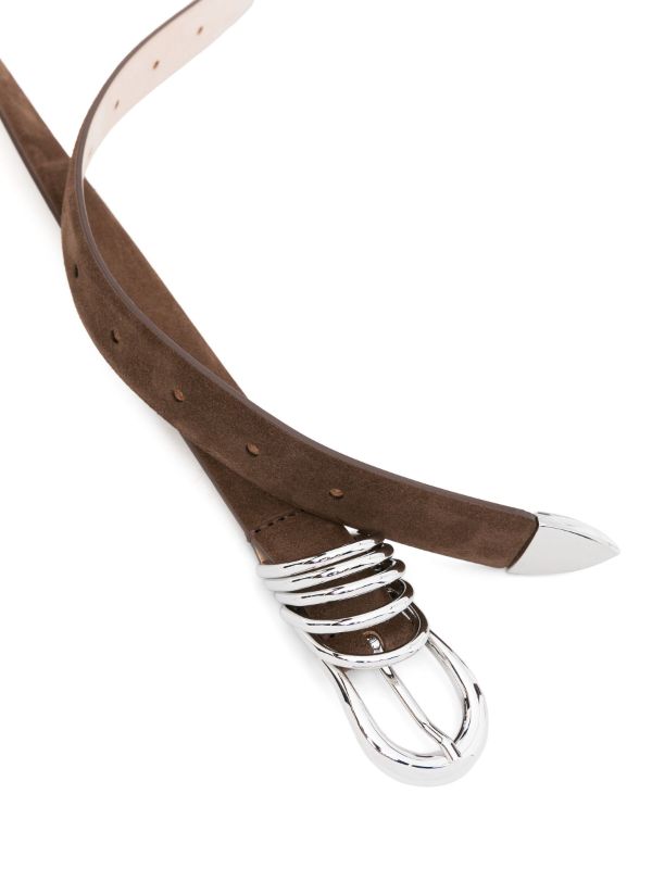 Déhanche Brown Hollyhock Suede Belt | Browns Belts