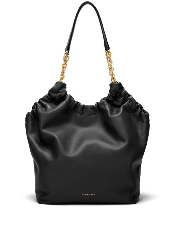 DeMellier black Miami leather tote bag | Browns Tote Bags