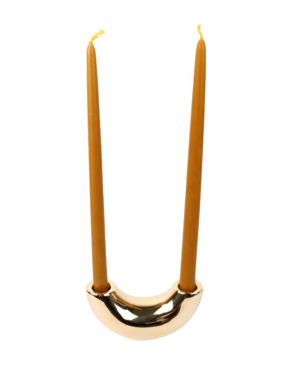 Dinosaur Designs Horn Candle Holder | Browns Candle Holders