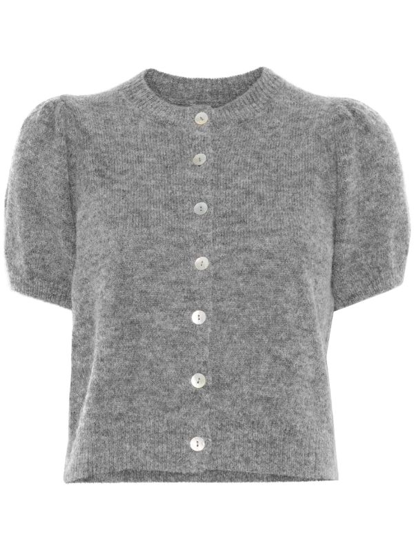 DÔEN puff sleeves knitted top | Browns Knitted Tops