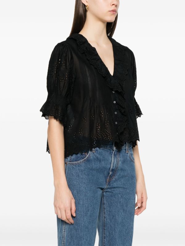 DÔEN White Henri Organic Cotton Blouse | Browns Blouses