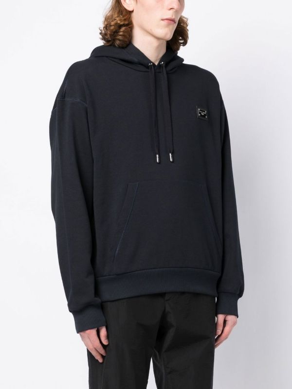 Dolce & Gabbana Branded Tag Jersey Hoodie | Browns Hoodies