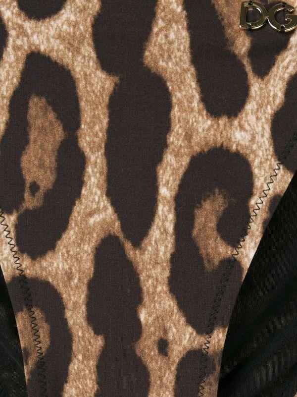 Dolce & Gabbana Brown Leopard Print Bikini Bottoms | Browns Bikinis