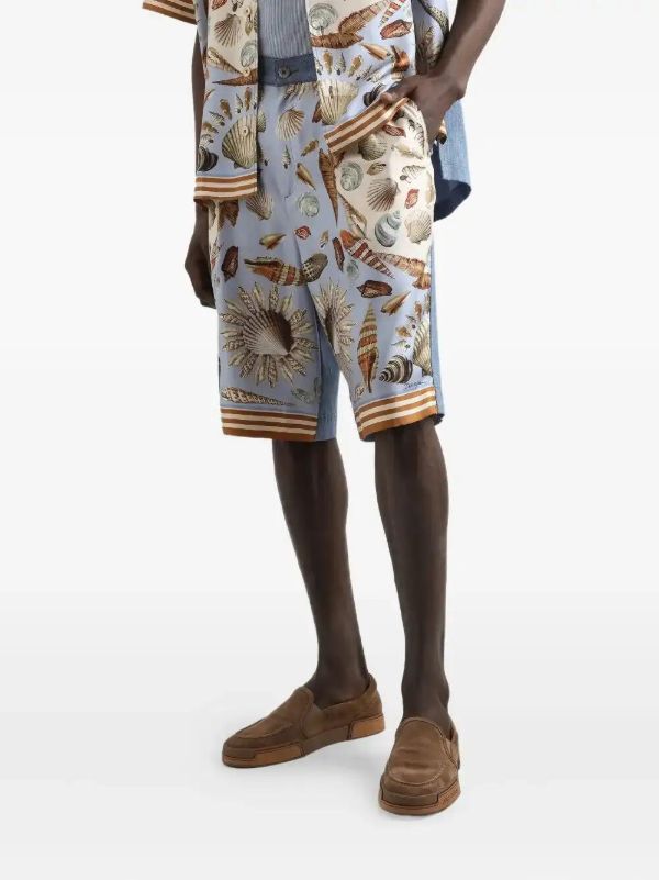 Dolce & Gabbana Cotton-silk Bermuda Shorts | Browns Bermuda Shorts