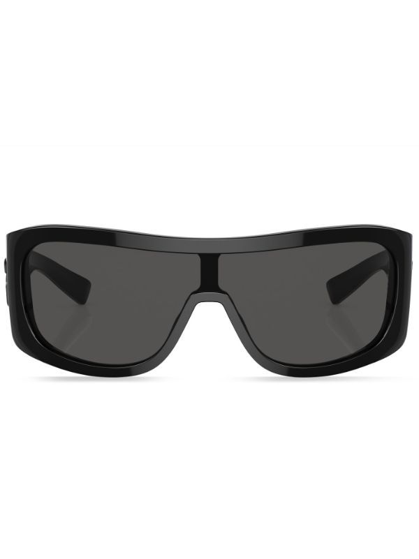 Dolce & Gabbana Eyewear Black Rectangle-Frame Sunglasses | Browns Sunglasses