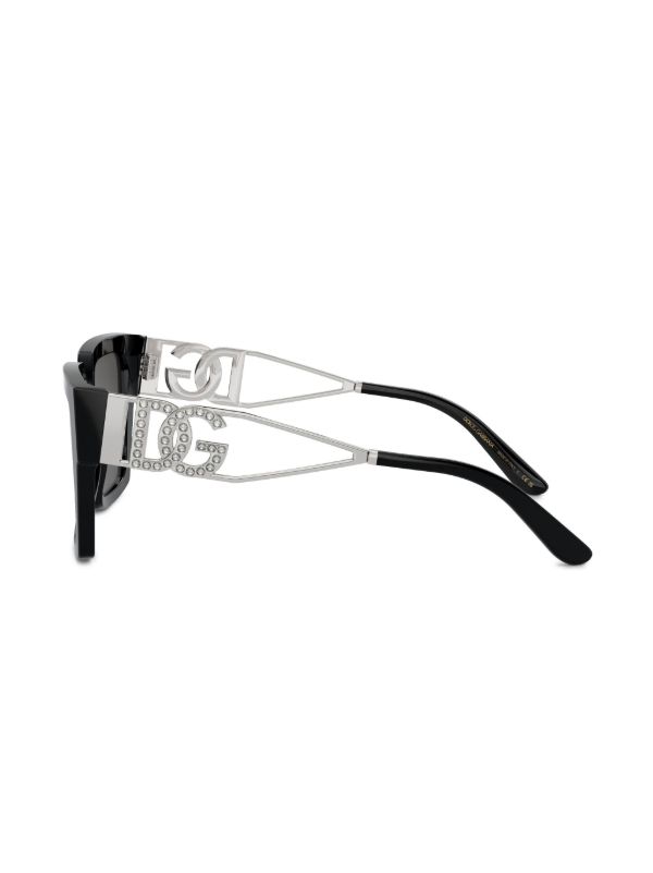 Dolce & Gabbana Eyewear Black Square-Frame Sunglasses | Browns Sunglasses