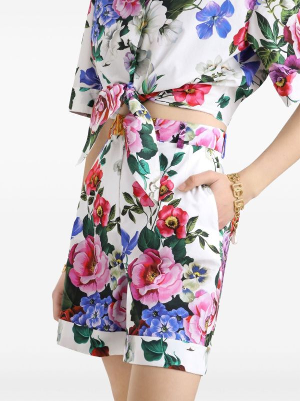 Dolce & Gabbana Floral-Print Shorts | Browns Short & Mini Shorts