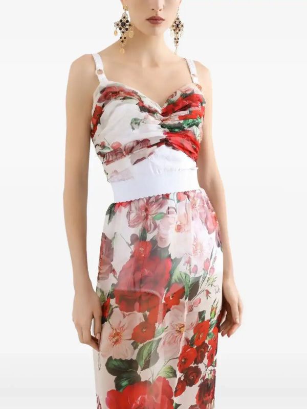 Dolce & Gabbana Floral-print Top | Browns Vests & Tank Tops