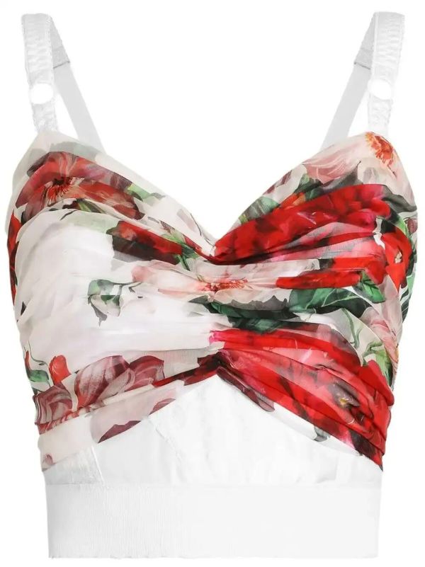 Dolce & Gabbana floral-print top | Browns Vests & Tank Tops
