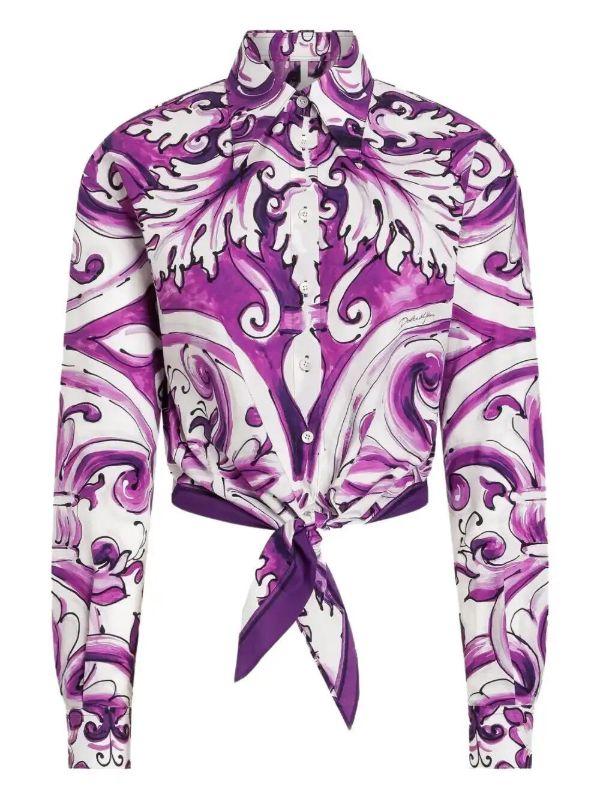 Dolce & Gabbana graphic-print cotton shirt | Browns Shirts