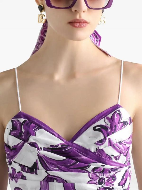 Dolce & Gabbana Graphic-print Mini Dress | Browns Cocktail & Party Dresses