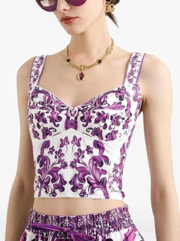 Dolce & Gabbana Graphic-print Top | Browns Vests & Tank Tops