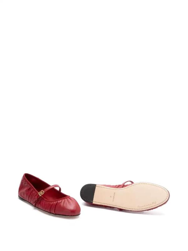 Dolce & Gabbana Leather Ballet Flats | Browns Ballerina Shoes