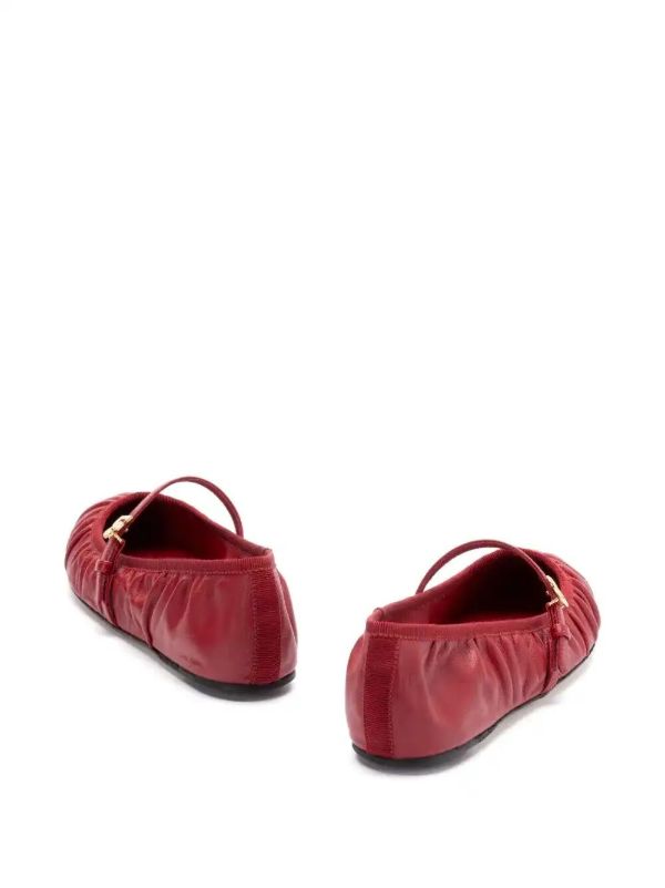 Dolce & Gabbana Leather Ballet Flats | Browns Ballerina Shoes