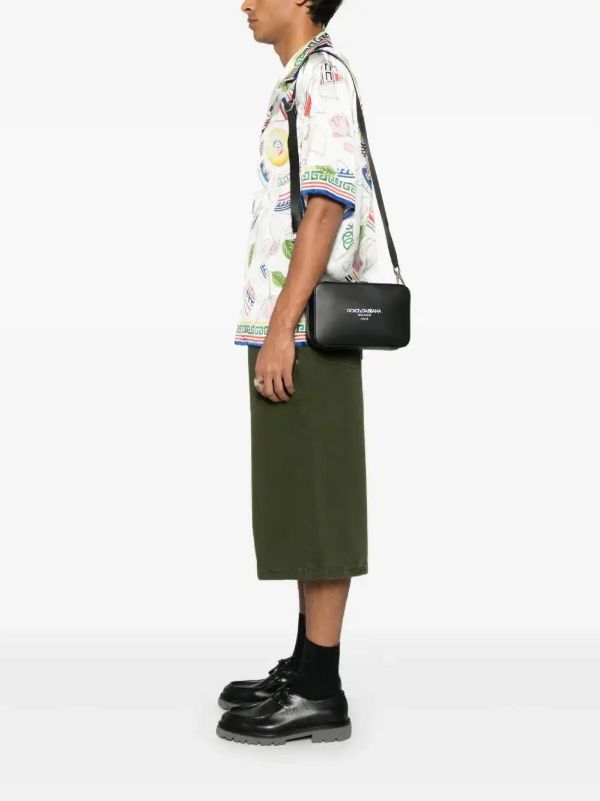 Dolce & Gabbana Leather Messenger Bag | Browns Messenger Bags